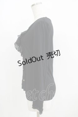 画像2: axes femme / カメオジャボ付トップス M ブラック H-25-06-12-1038-AX-TO-NS-ZH