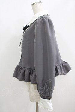 画像2: Cherirulu Chocola / MYリボンマルエリブラウス LL グレー H-25-06-12-1039-GO-BL-NS-ZH