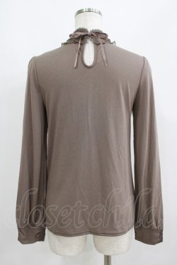画像3: axes femme / リボンブローチ付きトップス M ベージュ H-25-06-12-1040-AX-TO-NS-ZH