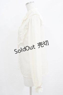 画像2: axes femme / プチローズリボンブラウス M 生成り H-25-06-12-1041-AX-BL-NS-ZH