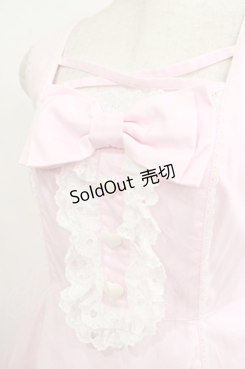 画像4: Angelic Pretty / おめかしジャボジャンパースカート Free ピンク H-25-06-12-1004-AP-OP-NS-ZH (4)