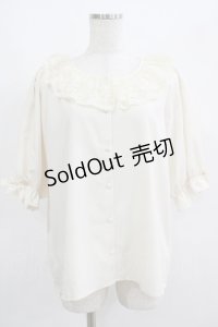 m petit by misako / NINA'Sコラボブラウス LL アイボリー H-25-06-12-1042-LO-BL-NS-ZH