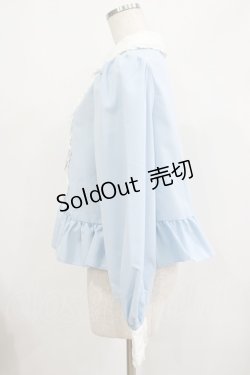 画像2: Cherirulu Chocola / MYリボンマルエリブラウス LL サックス H-25-06-12-1044-GO-BL-NS-ZH