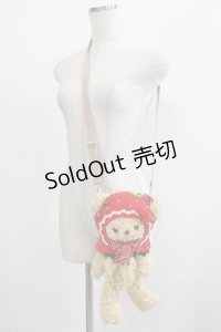 BABY,THE STARS SHINE BRIGHT / いちごになりたいくまくみゃちゃんポシェット  ミルクティー H-25-06-12-1049-BA-BG-NS-ZH