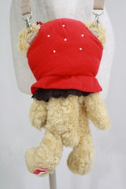 画像3: BABY,THE STARS SHINE BRIGHT / いちごになりたいくまくみゃちゃんポシェット  ミルクティー H-25-06-12-1049-BA-BG-NS-ZH