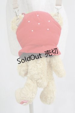 画像3: BABY,THE STARS SHINE BRIGHT / いちごになりたいくまくみゃちゃんポシェット  ミルクティー H-25-06-12-1049-BA-BG-NS-ZH