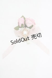 Miss Point（海外ロリータブランド） / 木香薔薇ピンク花ブローチ  ピンク H-25-06-12-1053-EL-AC-NS-ZH
