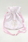 Maison de FLEUR / ウィッシュミーメル&シナモロール 巾着  ピンク H-25-06-12-1061-LO-ZA-NS-ZH