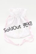 Maison de FLEUR / ウィッシュミーメル&シナモロール 巾着  ピンク H-25-06-12-1061-LO-ZA-NS-ZH