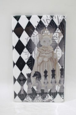 画像1: Royal Princess Alice / Chess Board Cat・ tonoコラボ タイツ  ブラック H-25-06-12-1064-LO-ZA-NS-ZH