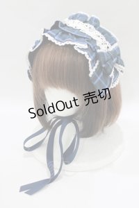 axes femme kawaii / タータンチェックヘッドドレス  ブルー H-25-06-12-1067-AX-AC-NS-ZH