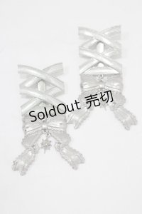 axes femme POETIQUE / レースアップヘアクリップ  シルバー H-25-06-12-1077-AX-AC-NS-ZH