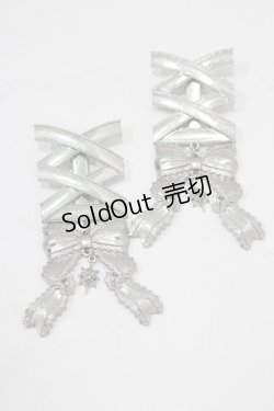 画像1: axes femme POETIQUE / レースアップヘアクリップ  シルバー H-25-06-12-1077-AX-AC-NS-ZH