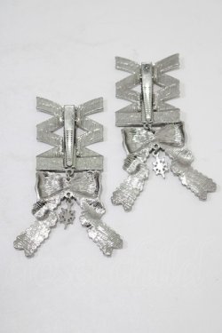 画像2: axes femme POETIQUE / レースアップヘアクリップ  シルバー H-25-06-12-1077-AX-AC-NS-ZH