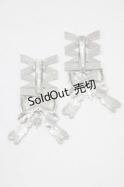 画像2: axes femme POETIQUE / レースアップヘアクリップ  シルバー H-25-06-12-1077-AX-AC-NS-ZH