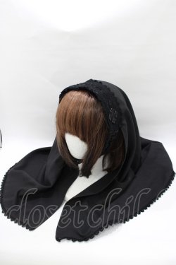 画像1: ALICE and the PIRATES / Double faced Saint sisterヴェール  ブラック H-25-06-12-1079-PA-AC-NS-ZH