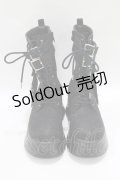 axes femme POETIQUE / チャイナ釦タンクソールブーツ M ブラック H-25-06-12-1080-AX-SH-NS-ZH