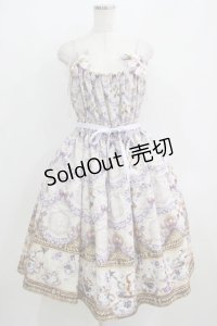 Enchantlic Enchantilly / すみれのお茶会ティアードジャンパースカート L さくらピンク H-25-06-12-1010-LO-OP-NS-ZH