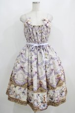 画像1: Enchantlic Enchantilly / すみれのお茶会ティアードジャンパースカート L さくらピンク H-25-06-12-1010-LO-OP-NS-ZH (1)
