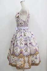 画像2: Enchantlic Enchantilly / すみれのお茶会ティアードジャンパースカート L さくらピンク H-25-06-12-1010-LO-OP-NS-ZH (2)