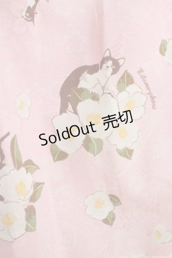 画像4: metamorphose / 【プラスサイズ】椿爛漫〜ねこのかくれんぼ〜 ワンピース プラスサイズ 撫子色 H-25-06-12-1001-ME-OP-NS-ZH