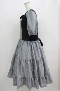 画像2: marcHenTica / ストライプワンピース 大きいサイズ グレー H-25-06-12-1012-LO-OP-NS-ZH