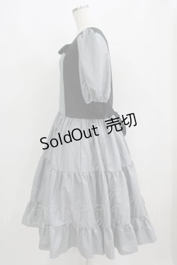 画像2: marcHenTica / ストライプワンピース 大きいサイズ グレー H-25-06-12-1012-LO-OP-NS-ZH