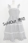 Cherirulu Chocola / ギンガムチェックジャンパースカート LL ブラック H-25-06-12-1013-GO-OP-NS-ZH