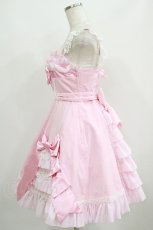 画像2: Angelic Pretty / リボンデコレーションジャンパースカート Free ピンク H-25-06-12-1002-AP-OP-NS-ZH (2)