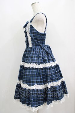 画像2: axes femme kawaii / タータンチェックジャンスカ M ブルー H-25-06-12-1017-AX-OP-NS-ZH