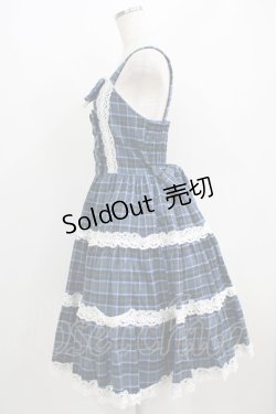 画像2: axes femme kawaii / タータンチェックジャンスカ M ブルー H-25-06-12-1017-AX-OP-NS-ZH