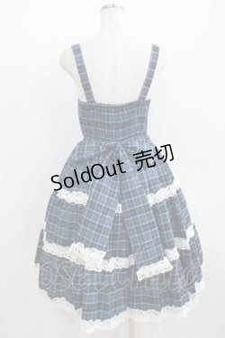 画像3: axes femme kawaii / タータンチェックジャンスカ M ブルー H-25-06-12-1017-AX-OP-NS-ZH
