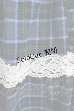 画像4: axes femme kawaii / タータンチェックジャンスカ M ブルー H-25-06-12-1017-AX-OP-NS-ZH