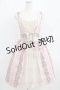 axes femme / 花柄ジャンパースカート M ピンク H-25-06-12-1018-AX-OP-NS-ZH