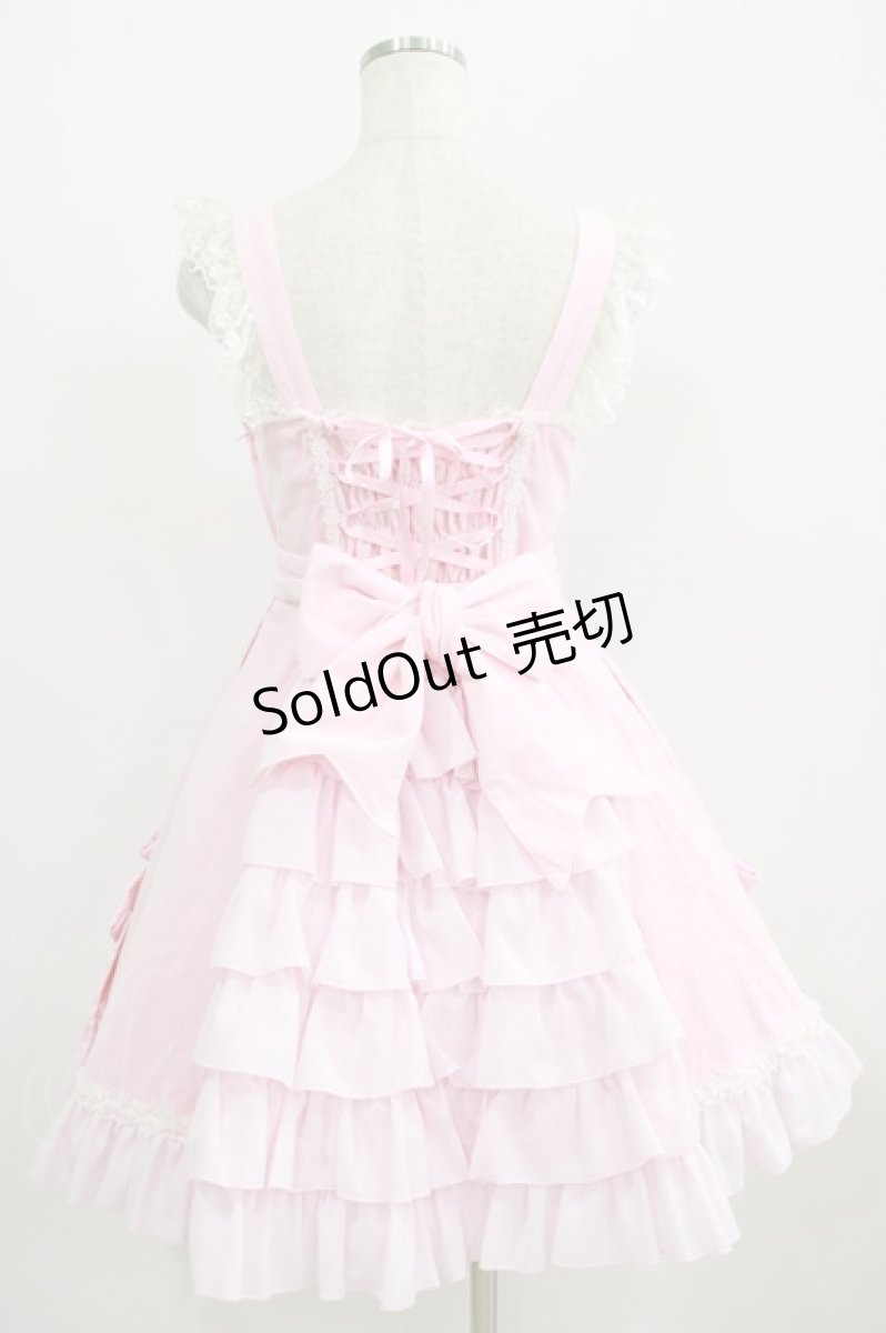 画像3: Angelic Pretty / リボンデコレーションジャンパースカート Free ピンク H-25-06-12-1002-AP-OP-NS-ZH (3)