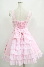 画像3: Angelic Pretty / リボンデコレーションジャンパースカート Free ピンク H-25-06-12-1002-AP-OP-NS-ZH (3)