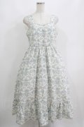 m petit by misako / NINA’Sコラボジャンパースカート LL オフ/サックス H-25-06-12-1020-LO-OP-NS-ZH