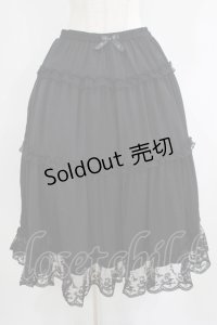 m petit by misako / NINA'Sコラボスカート LL ブラック H-25-06-12-1023-LO-SK-NS-ZH