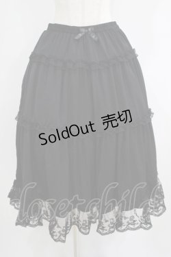 画像1: m petit by misako / NINA'Sコラボスカート LL ブラック H-25-06-12-1023-LO-SK-NS-ZH