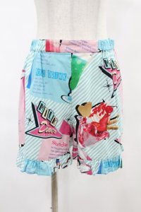 MILK / MILK Sweetsキュロット  ポップダイナー（サックスストライプ） H-25-06-12-008-ML-PA-KB-ZH