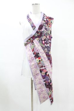 画像1: Qutie Frash / インナーチュニック FREE 白×紫 H-25-06-12-010-QU-TO-KB-ZH