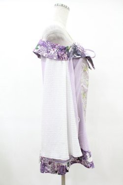 画像3: Qutie Frash / オフショルカーデ  パープル H-25-06-12-011-QU-TO-KB-ZH