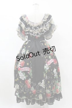画像2: Triple fortune / スターストロベリーワンピース  ブラック H-25-06-12-012-EL-OP-KB-ZH
