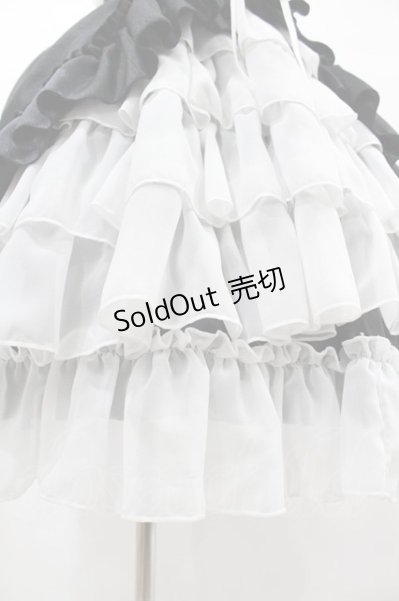 画像5: ATELIER PIERROT / Bustle Corsetジャンパースカート【Plus size】 2 ブラック×ホワイト H-25-06-12-013-EL-OP-KB-ZH (5)