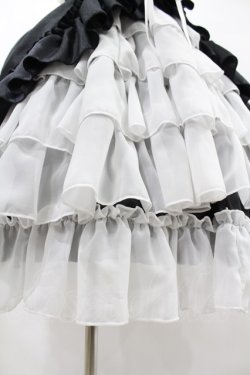 画像5: ATELIER PIERROT / Bustle Corsetジャンパースカート【Plus size】 2 ブラック×ホワイト H-25-06-12-013-EL-OP-KB-ZH