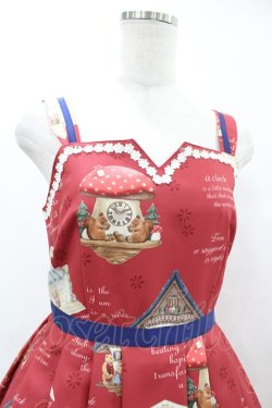 画像4: Emily Temple cute / Tick Tock Clockノースリーブワンピース  レッド H-25-06-12-014-ET-OP-KB-ZH