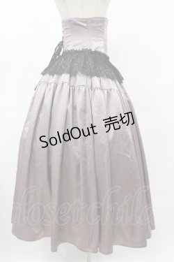 画像3: EXCENTRIQUE / Queenコルセットスカート  ラベンダー H-25-09-30-009-EL-SK-KB-ZH