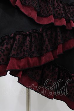画像4: Qutie Frash / 3段フリルロングスカート  レッド H-25-06-12-019-QU-SK-KB-ZH