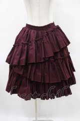 Vallee lys / "Sweet alyssum series"イレギュラースカート  ワイン H-25-06-12-020-0-SK-KB-ZH