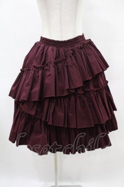 画像1: Vallee lys / "Sweet alyssum series"イレギュラースカート  ワイン H-25-06-12-020-0-SK-KB-ZH